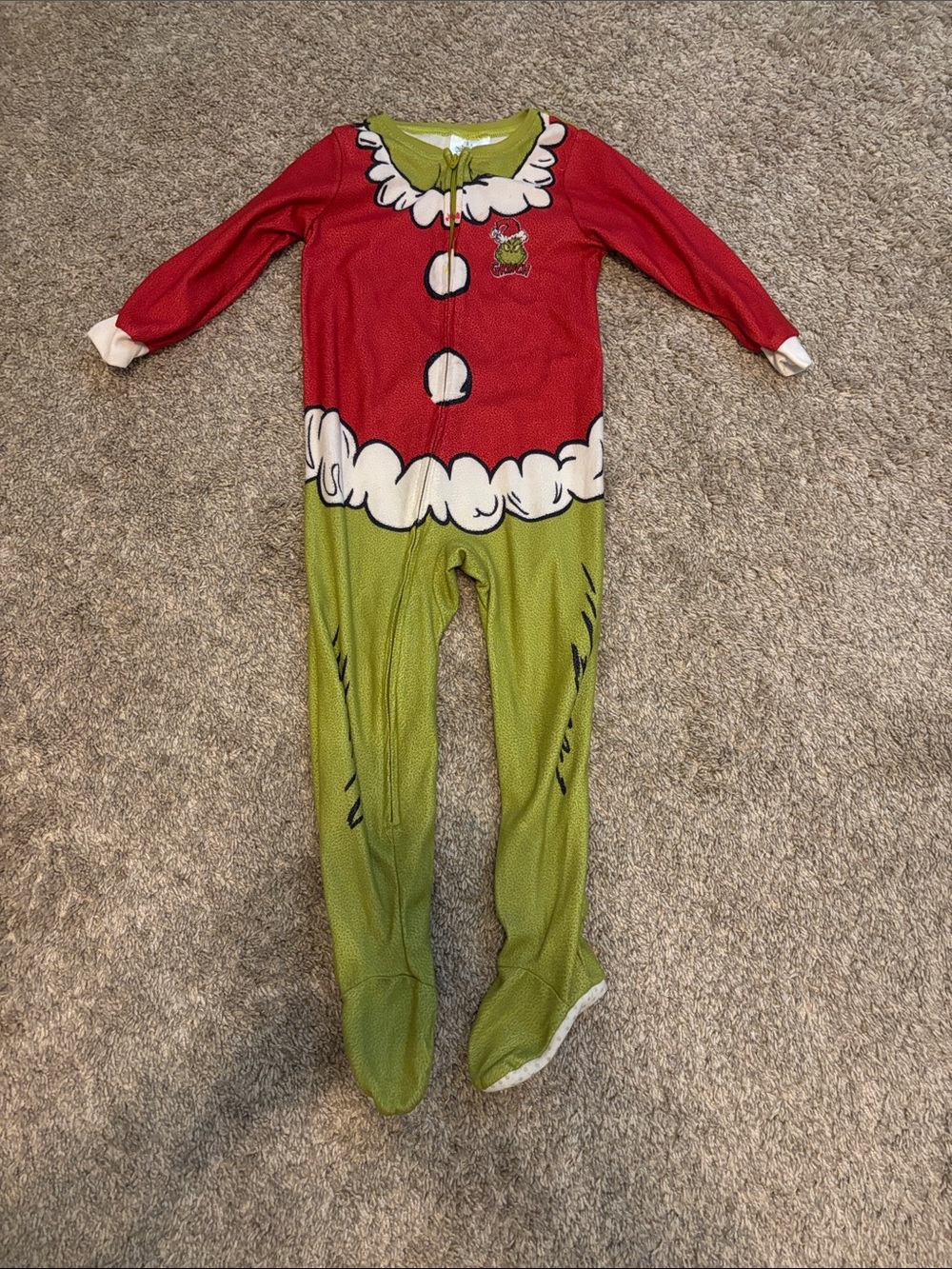 The Grinch One-Piece Pajamas size 3T